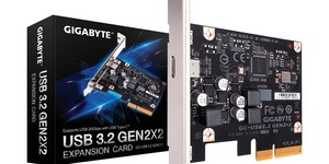 Gigabyte introduces world's first USB 3.2 Gen2x2 ports PCIe expansion card