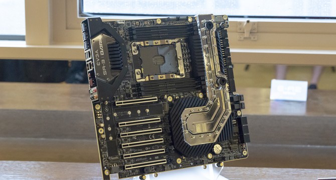 EVGA shows off monstrous SR-3 Dark motherboard