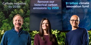 Microsoft aims to go carbon negative by 2030